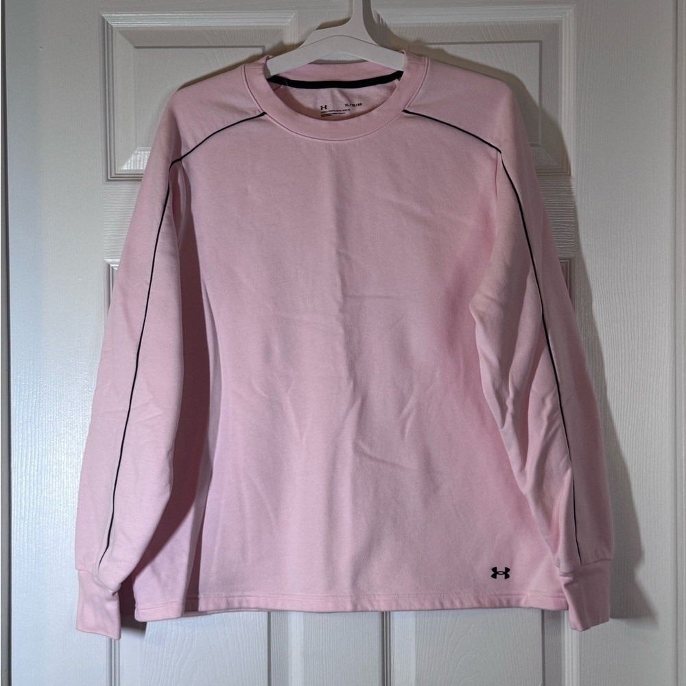 Under Armour Women's Light Pink Crew Neck Top Sz L